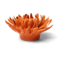 Oranje Chrysant keramieken muurbloem